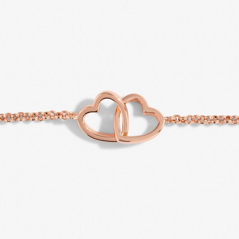 Infinity Links | Heart Bracelet | Rose Gold | Bracelet | 19cm Adjustable