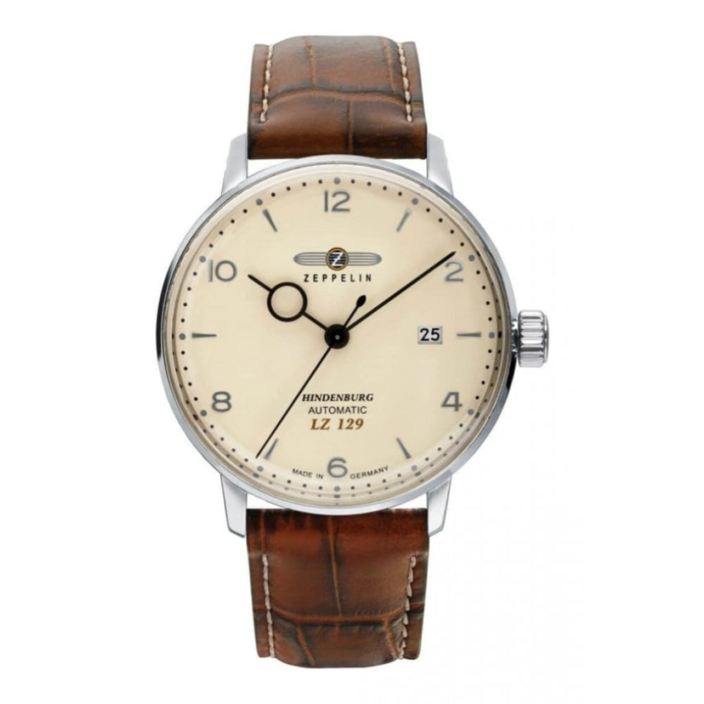 Series LZ129 Hindenburg Brown Strap With Beige Dial Men's Watch