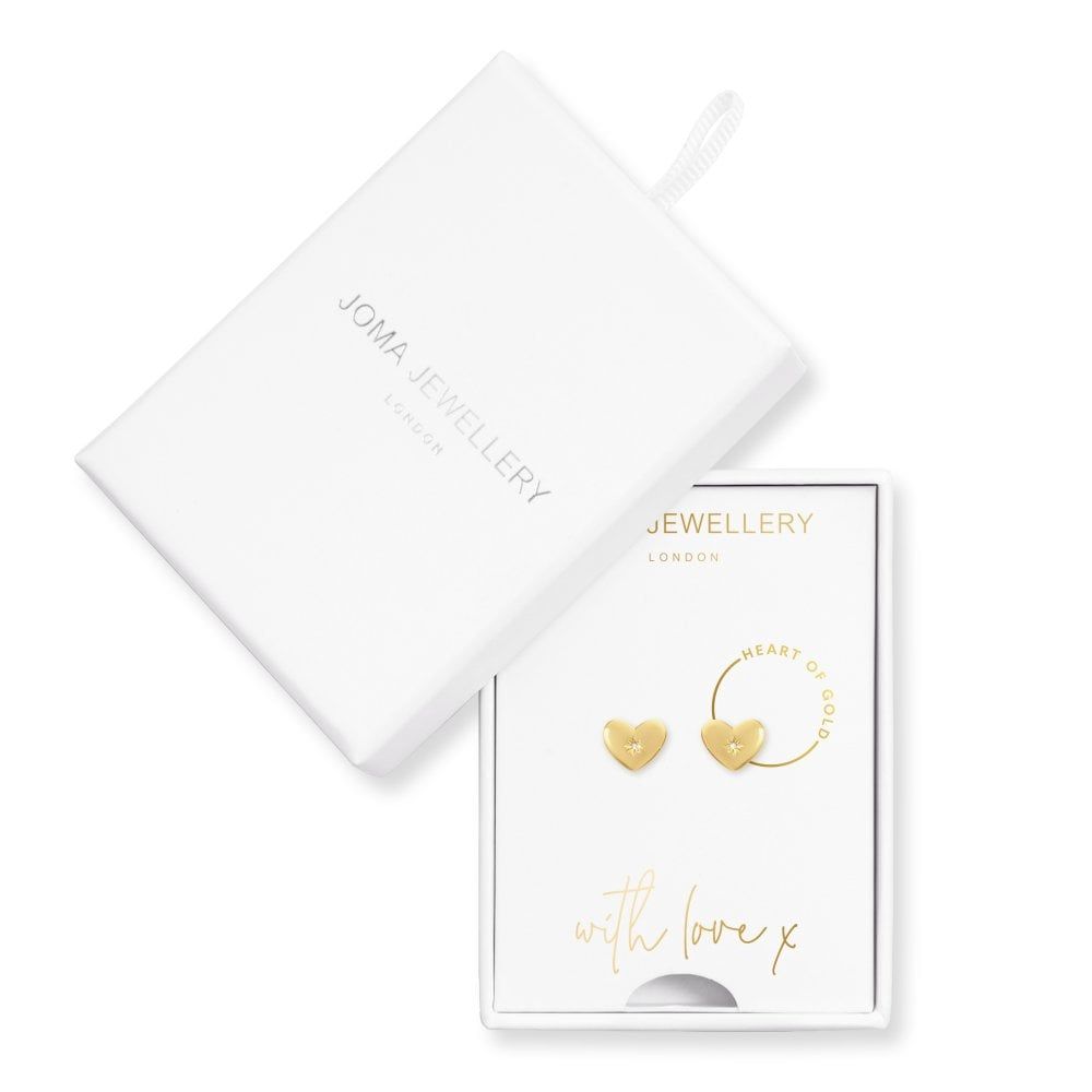 Treasure The Little Things Heart Of Gold Earring