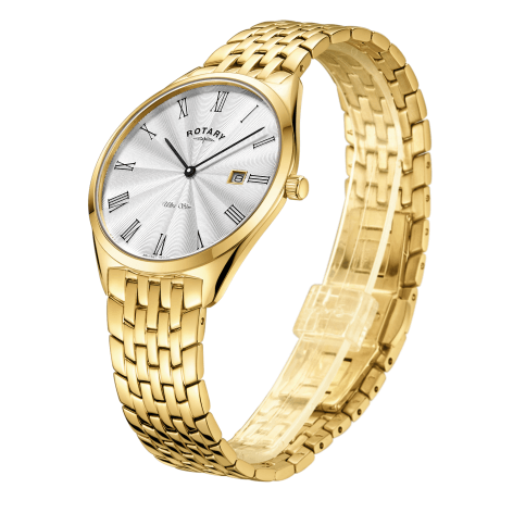 Gents Bracelet Watch Gold Plate