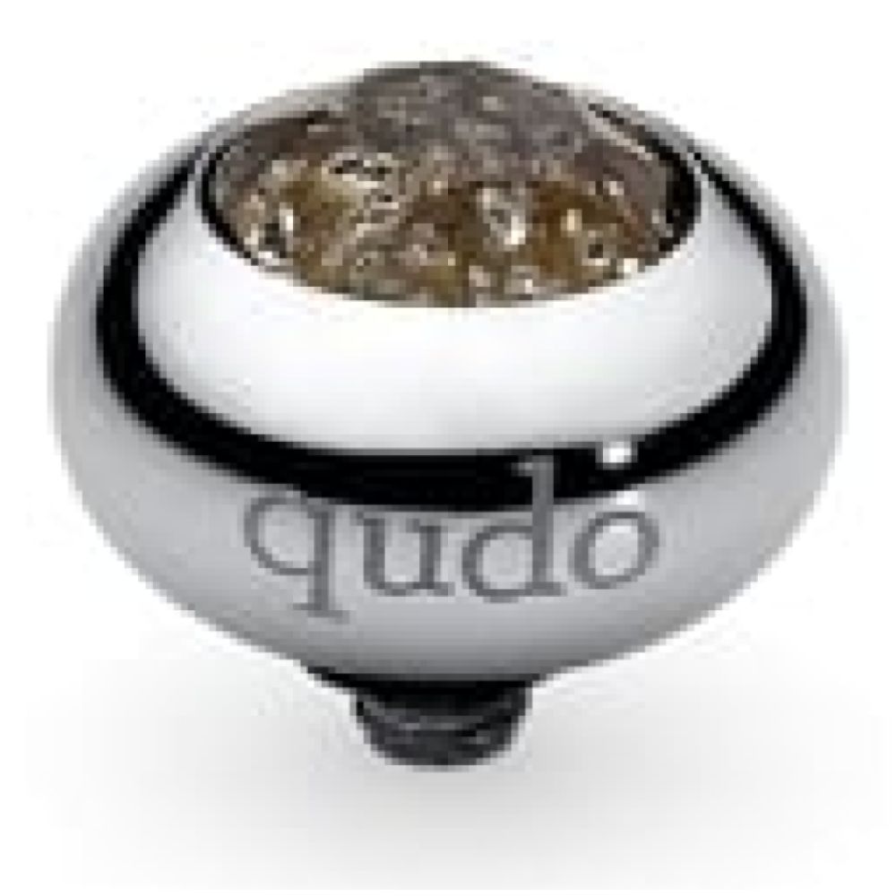 Famosa Tondo 10mm Black Patina In Stainless Steel Ring Top