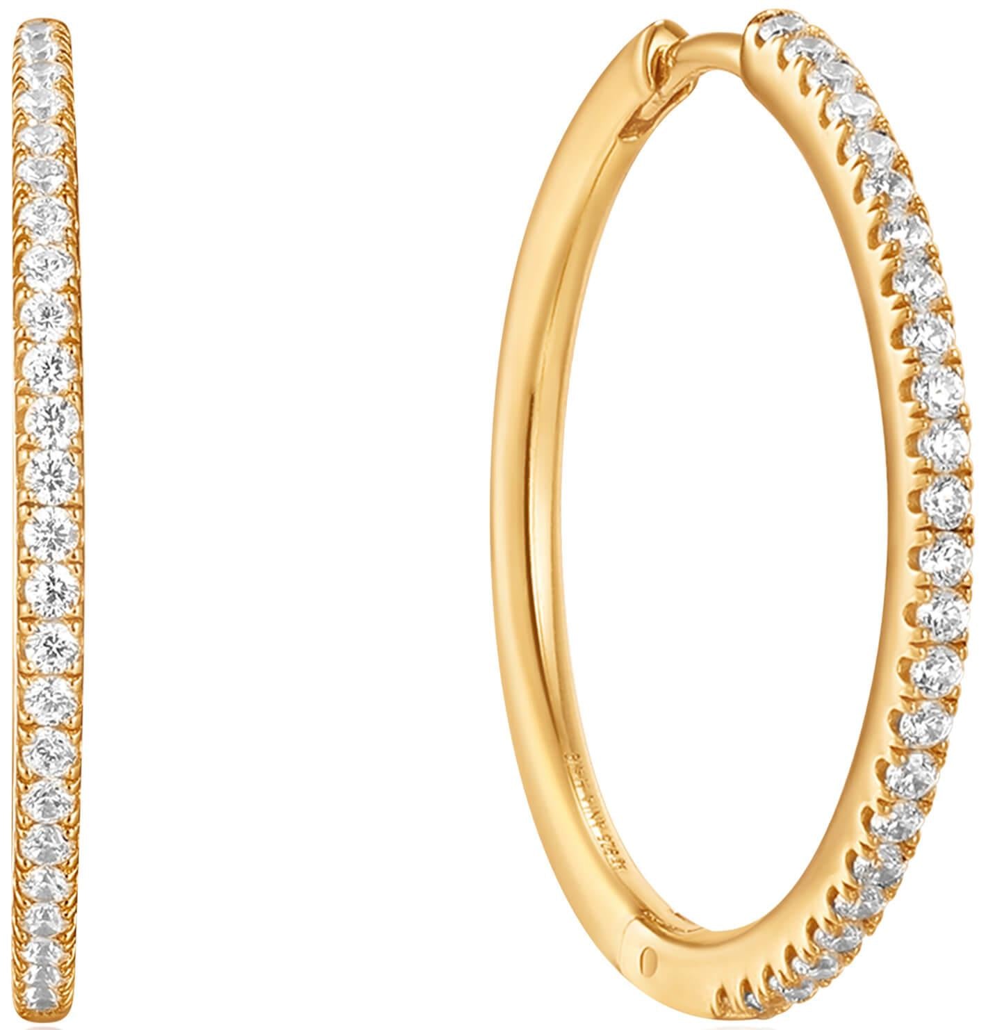 Gold Glam Hoop Earrings