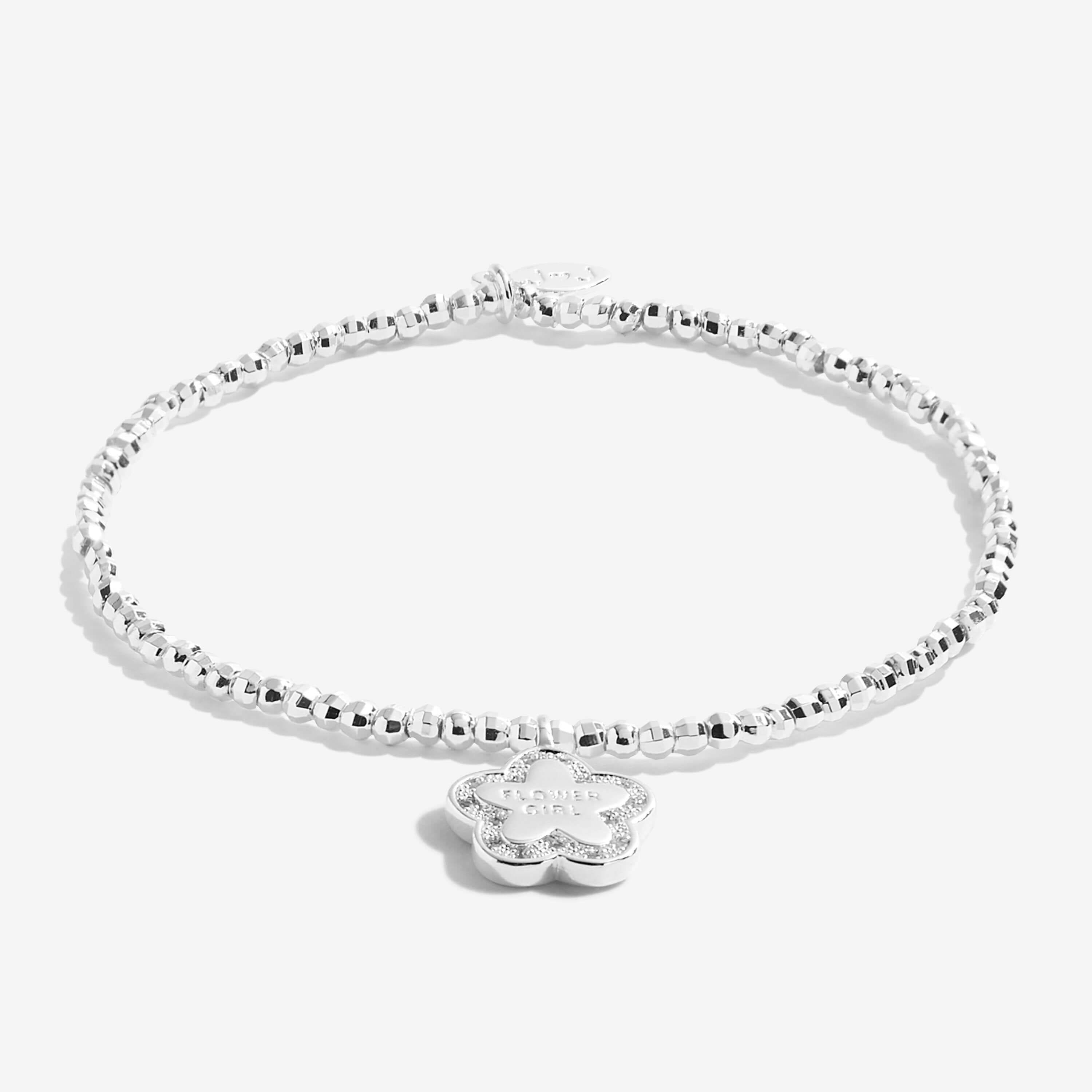 Beautifully Boxed Bridal Bracelets | Flower Girl | Silver | Bracelet | 15.5cm Stretch