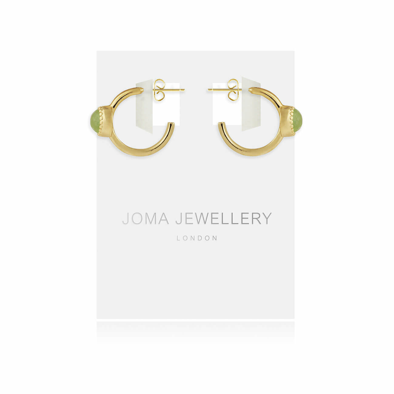 Capri Aventurine Hoop Earrings