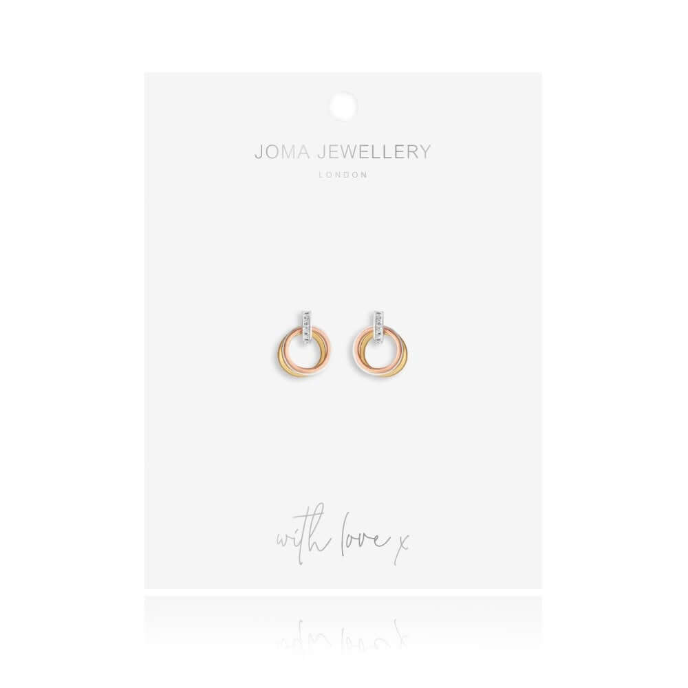 Florence | Loop Earrings | Silver Rose Gold And Gold | Earrings
