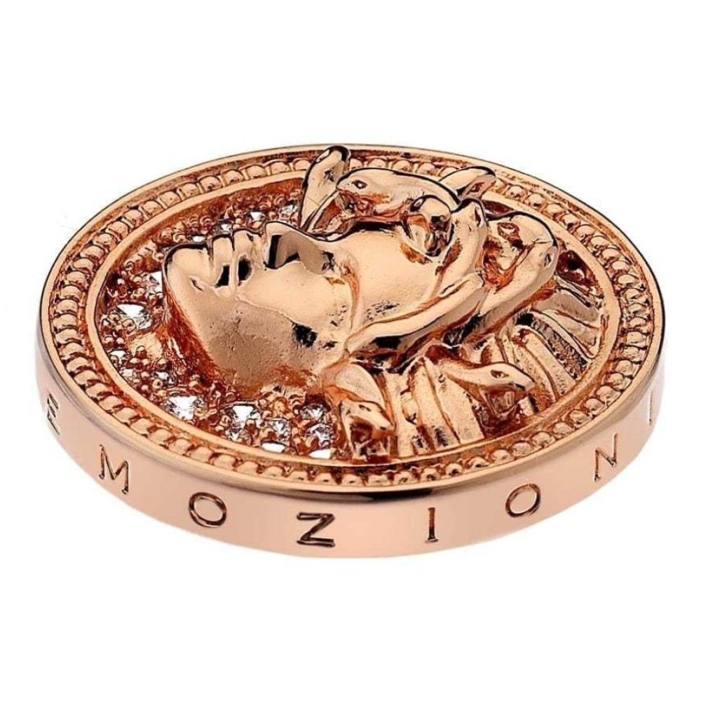 Medusa Bianca Rose Gold Plated - 25mm