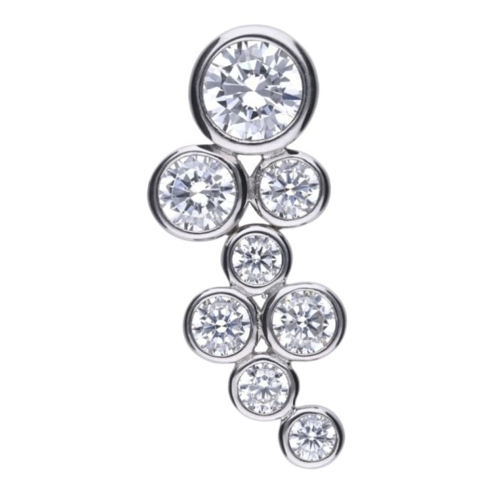 Bubble Zirconia Pendant Necklace