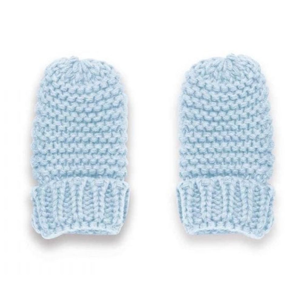 Baby Hat and Mittens Set 0-6 Months | Blue