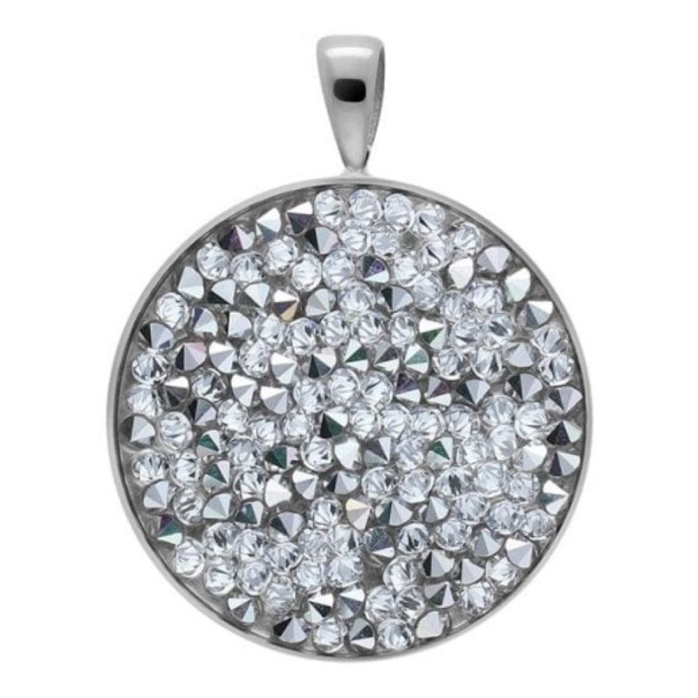 Pendant Tirano Big 25mm Comet Argent Light Crystals In Silver