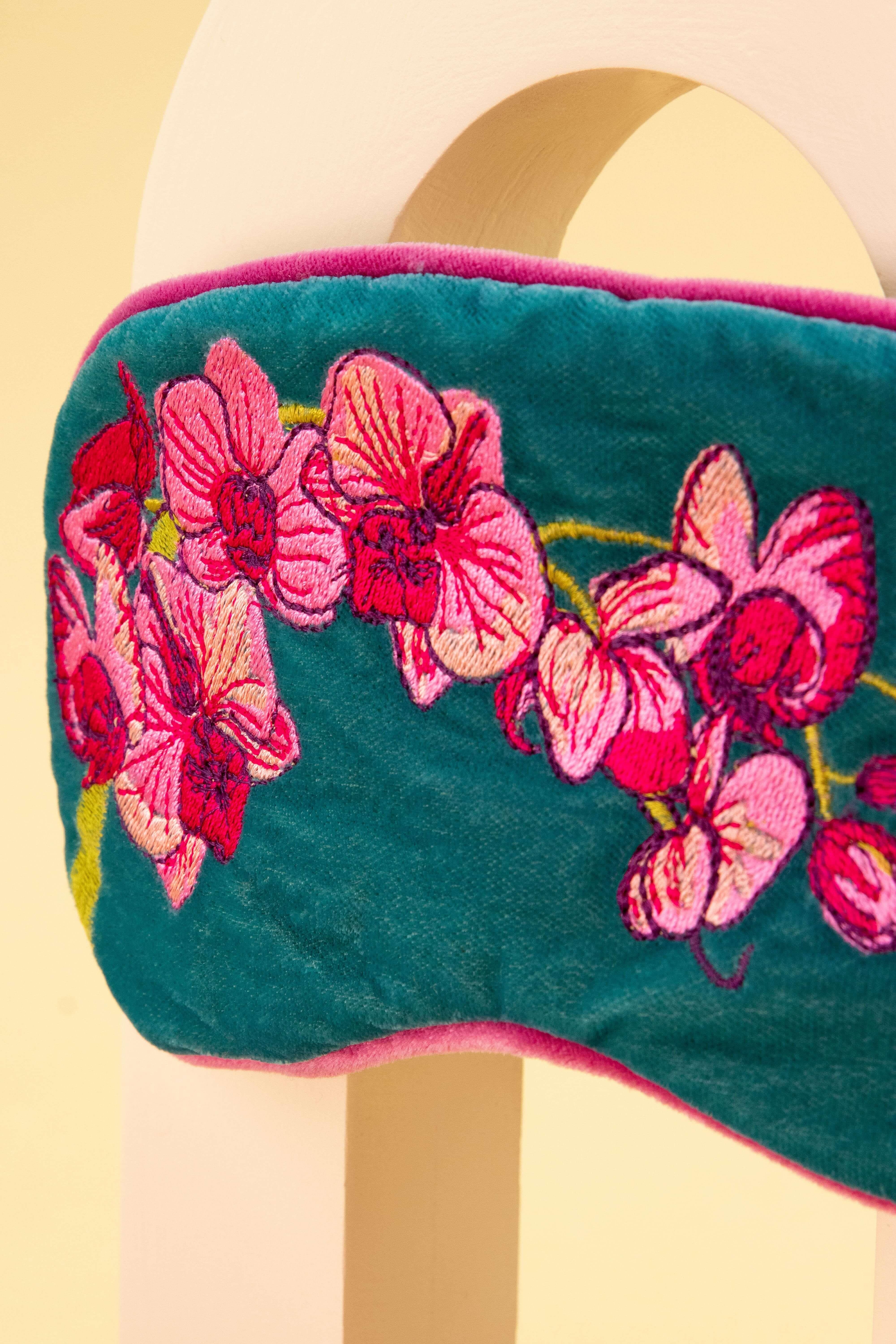 Spring Orchid Velvet Lavender Eye Mask