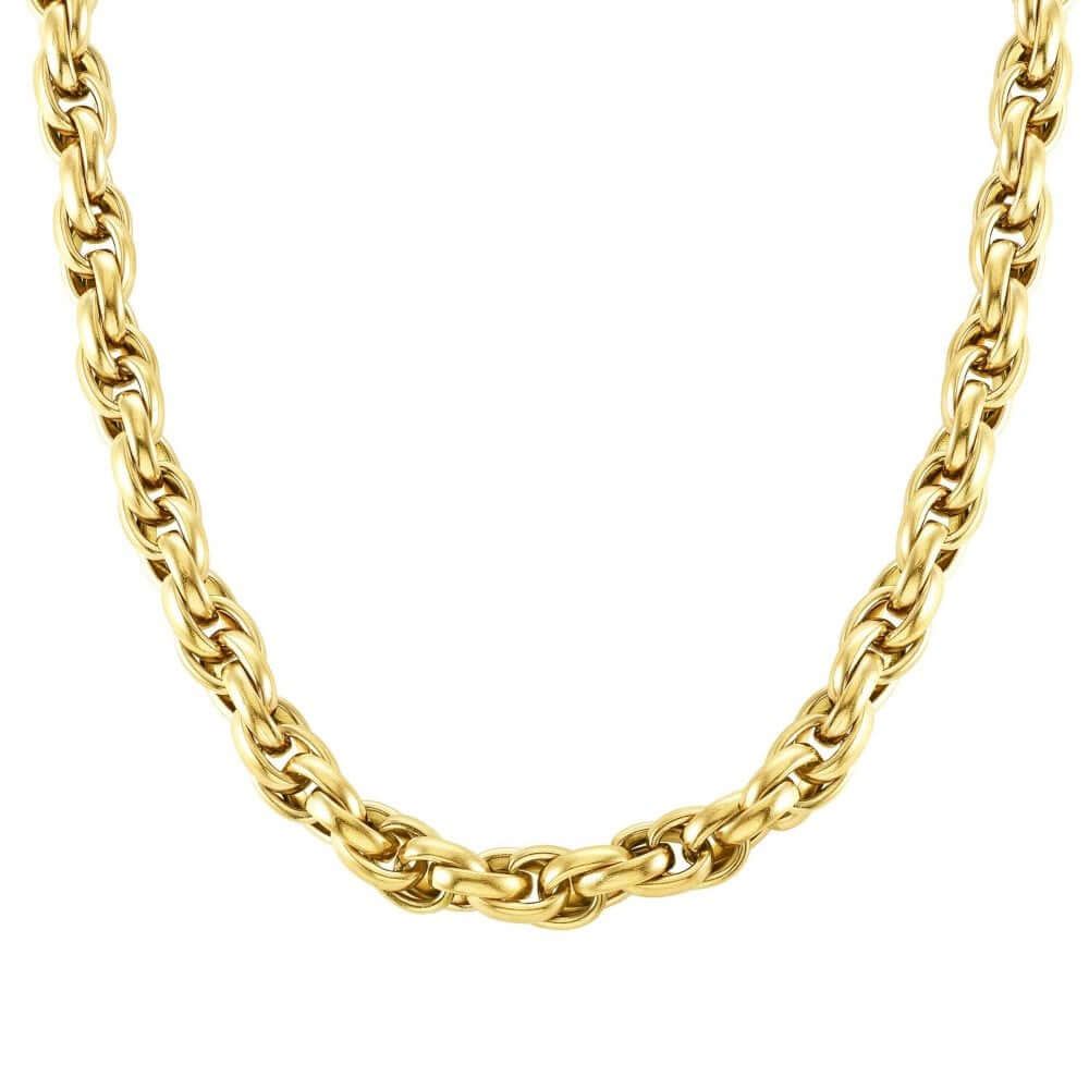 Silhouette Gold Tone Chain Necklace
