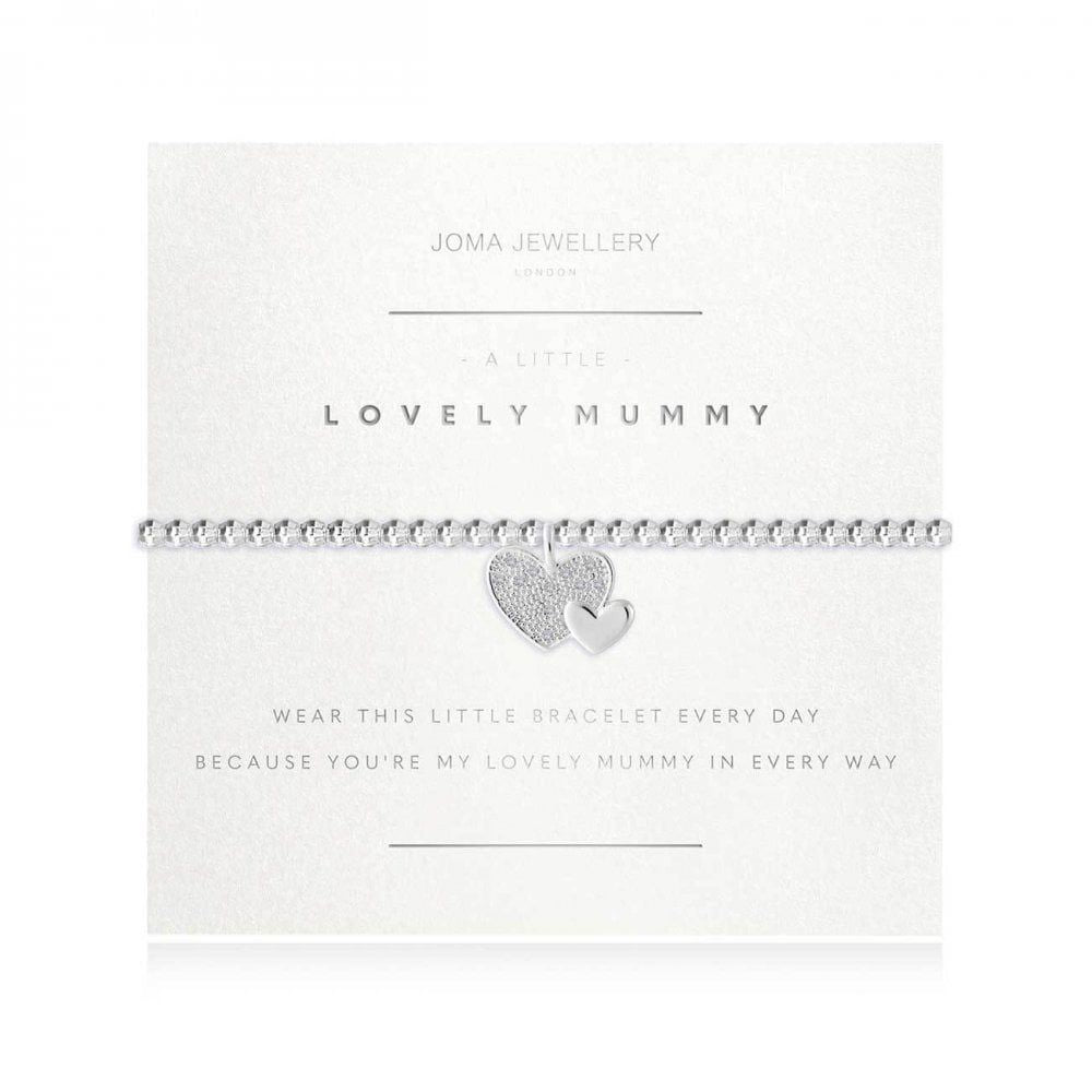 A Little | Lovely Mummy | Silver | Bracelet (Faceted) | 17.5cm Stretch