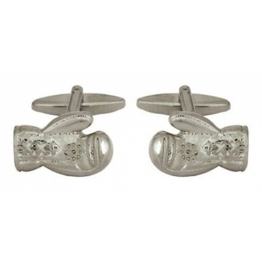 Dalaco Rhodium Plated Boxing Gloves Cufflinks