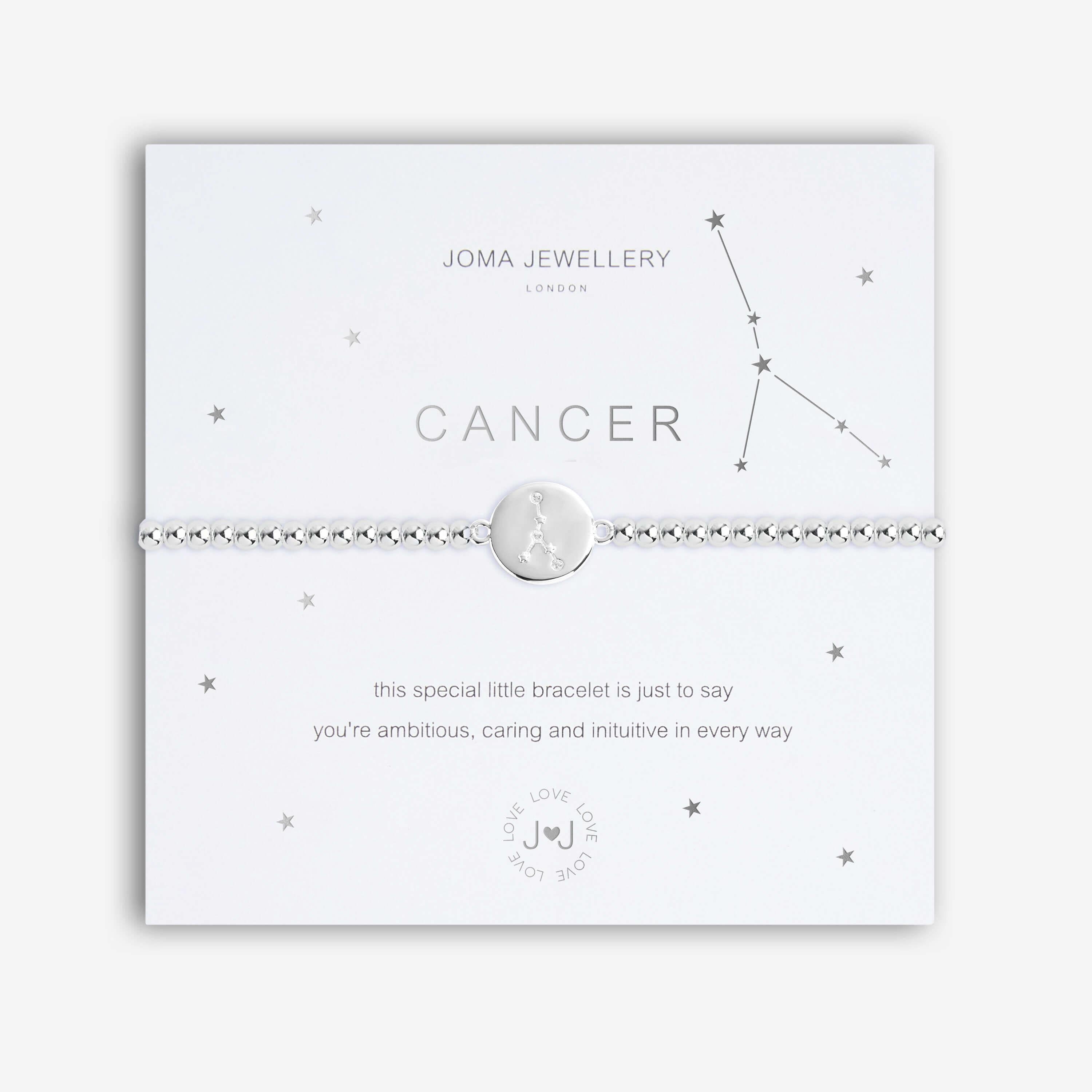 A Little | Cancer | Silver | Bracelet | 17.5cm Stretch