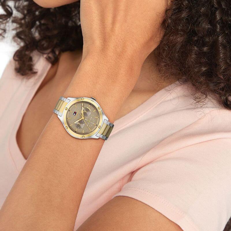 Lexi Two Tone Gold IP Ladies Watch