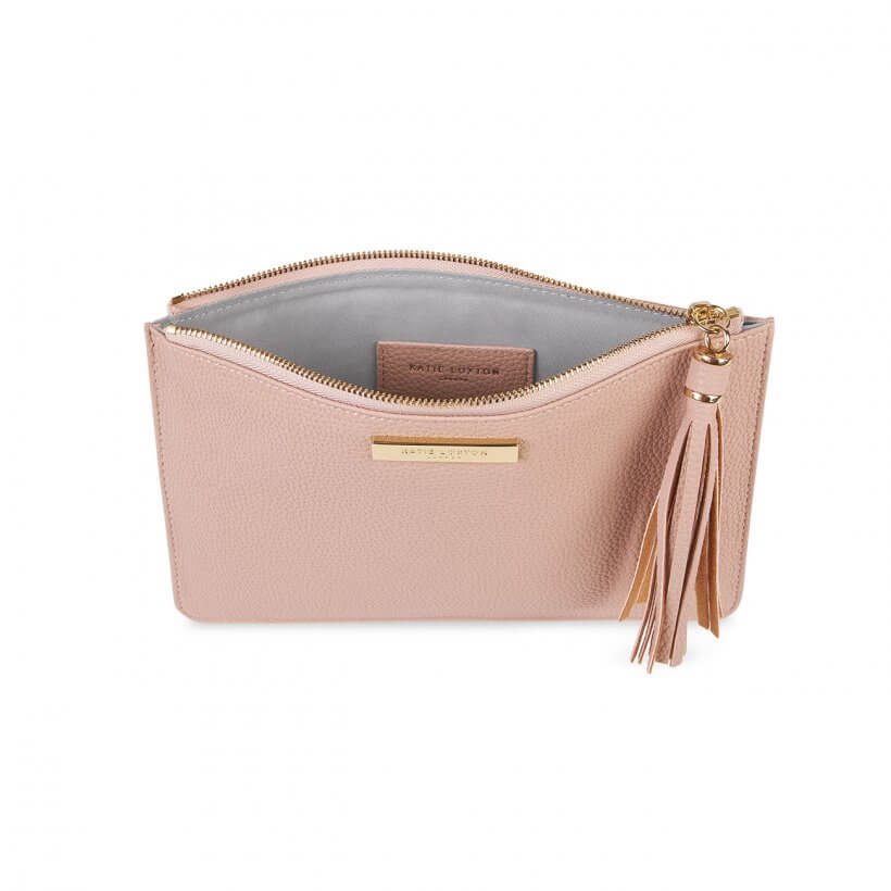 Sophia Tassel Pouch | Pale Pink