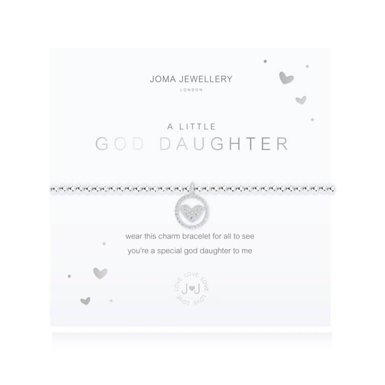 A Little | God Daughter | Silver | Bracelet | 17.5cm Stretch