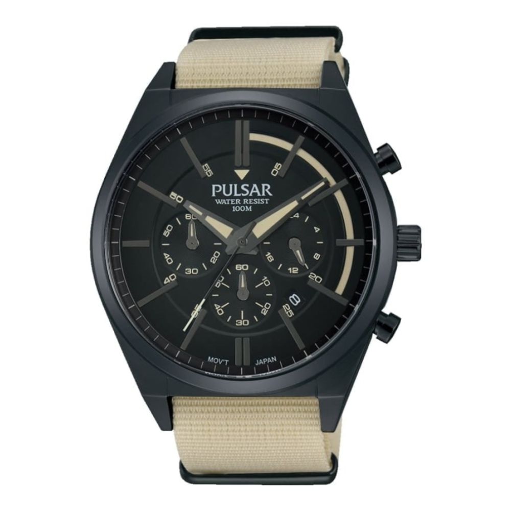 Mens Multi Dial Nylon Chronograph