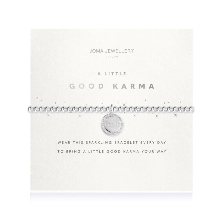 Faceted A Little | Good Karma | Silver | Bracelet | 17.5cm Stretch