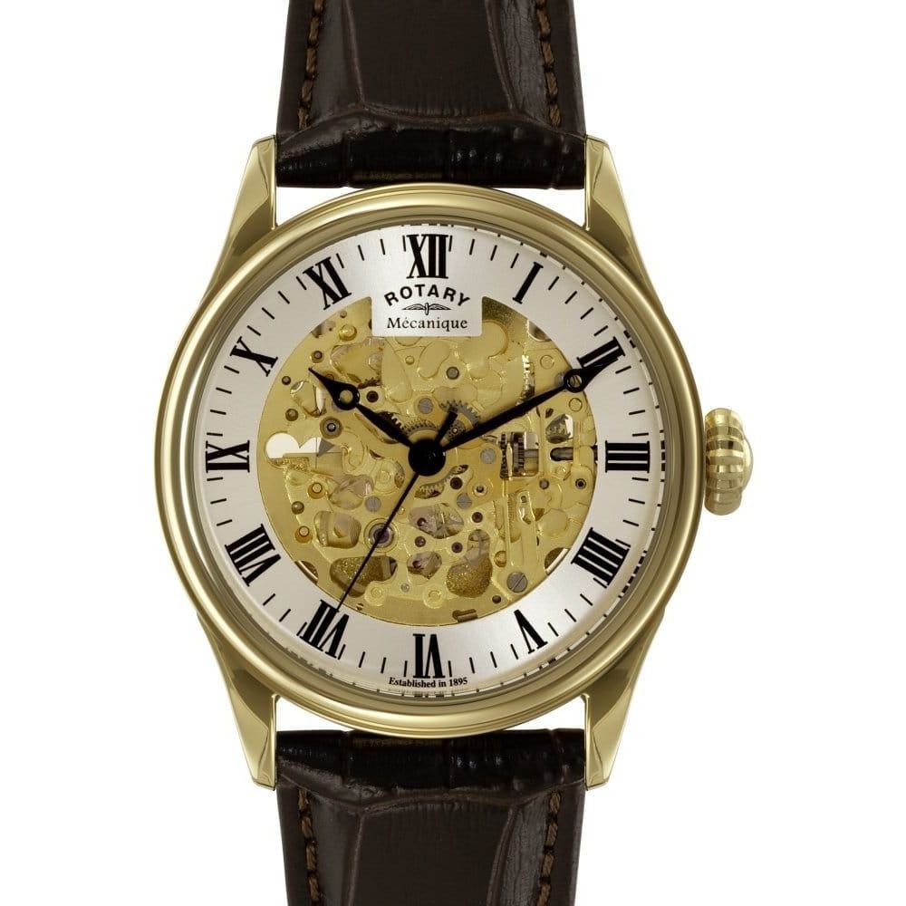 Rotary Gold Plated Mechanical Wristwatch