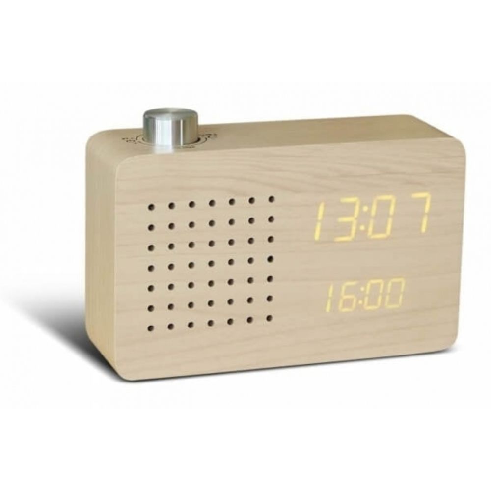 Maple Radio Click Clock
