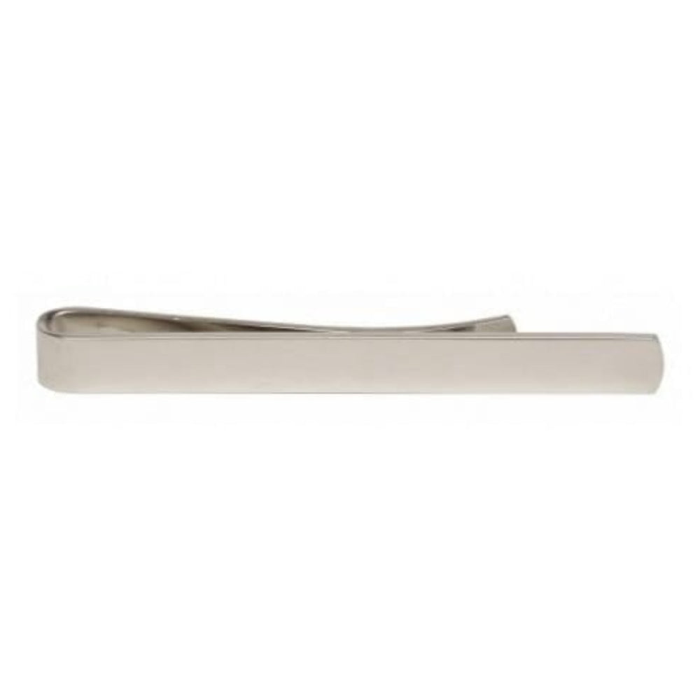 Rhodium Plated Polished Tie Bar