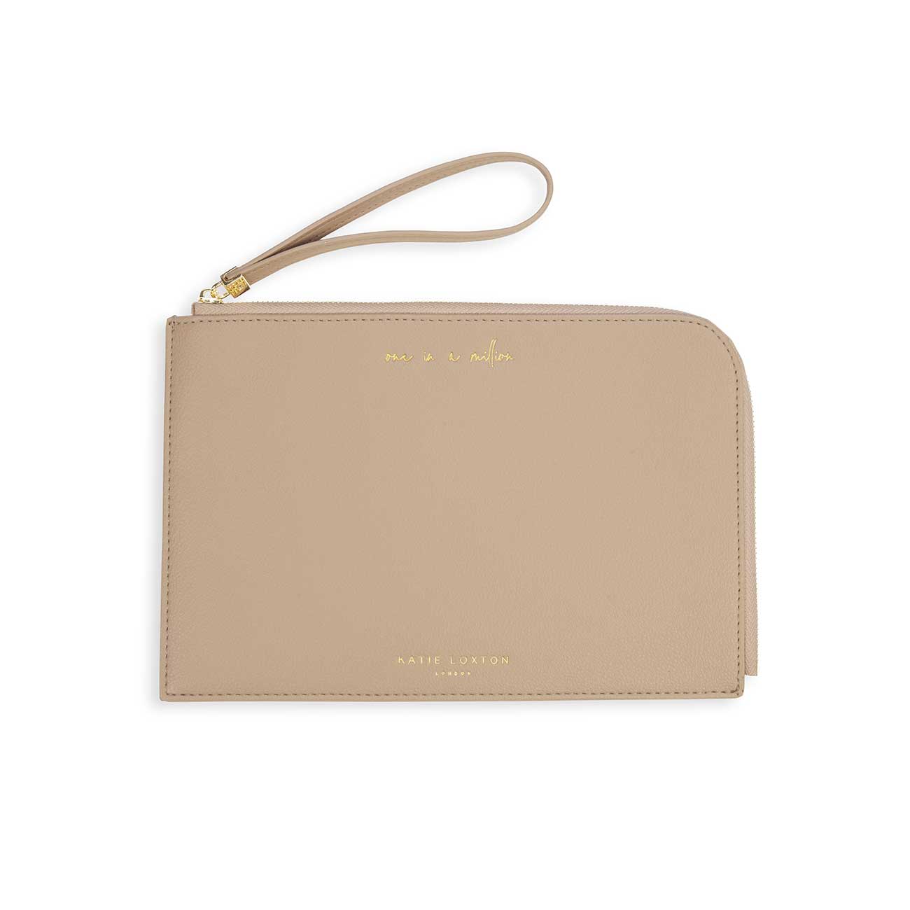 Secret Message Pouch | One In A Million | Shine Bright Like The Star You Are | Taupe
