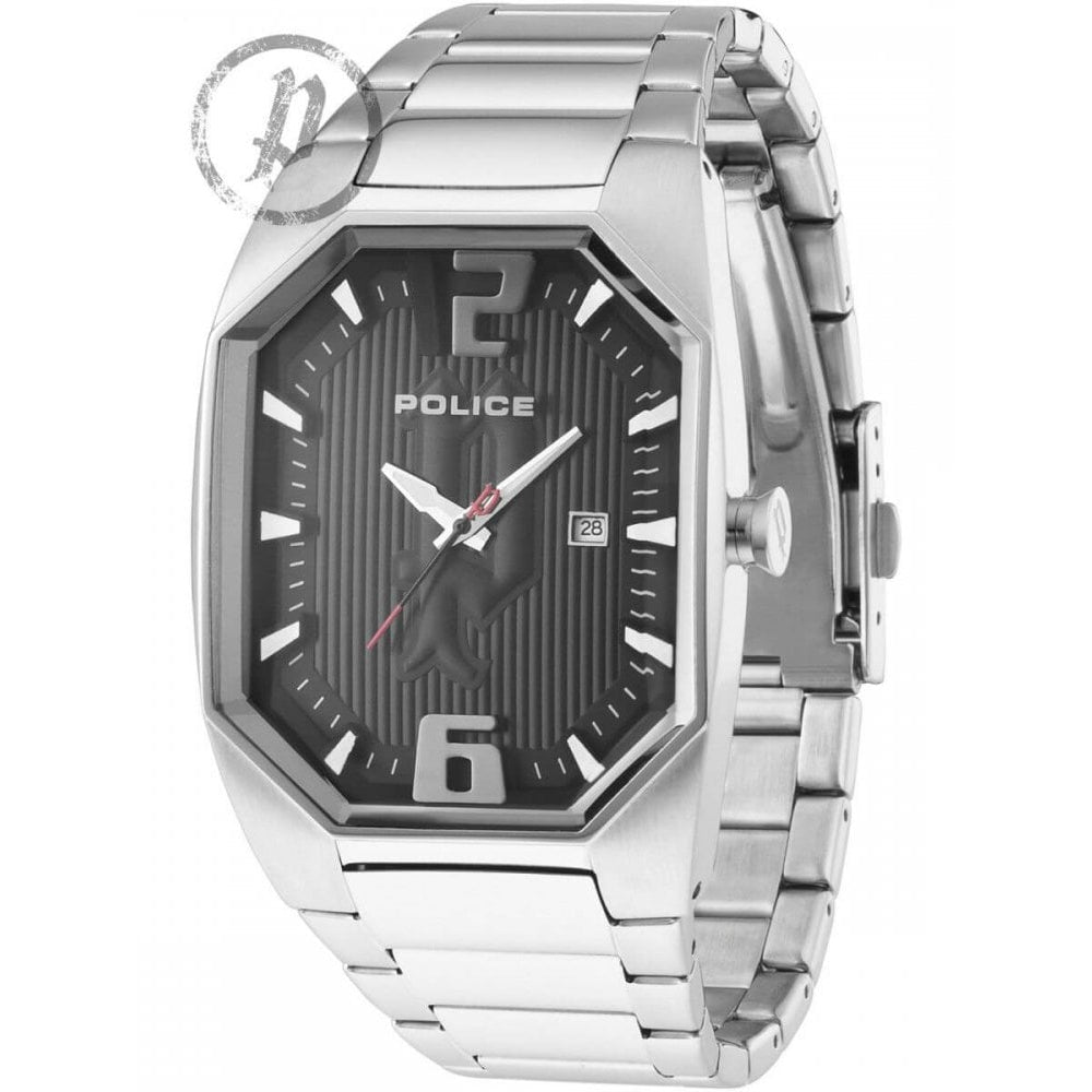 Stainless Steel Black Dial & Bracelet Strap Octane Gents Watch