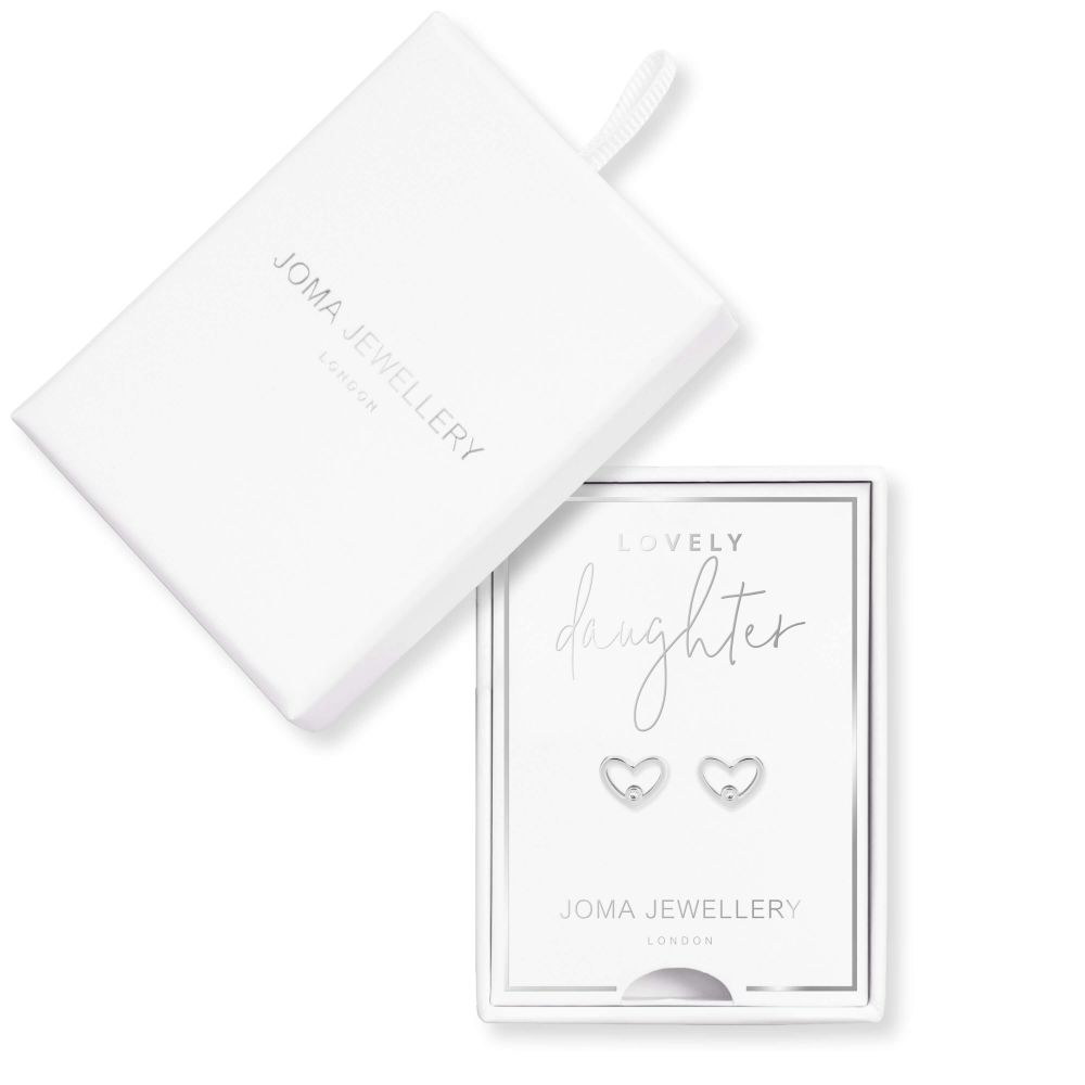 Treasure The Little Things |Lovely Daughter | Silver | Earring Box