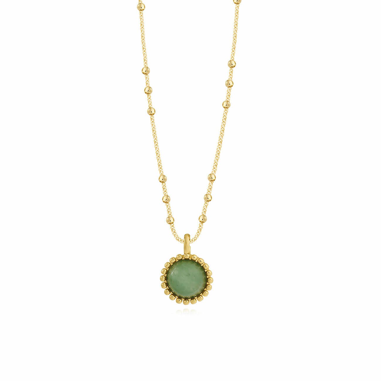 Capri Aventurine Necklace - Gold