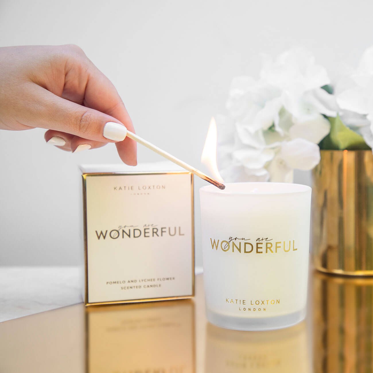 Candle| You Are Wonderful | Pomelo and Lychee Flower