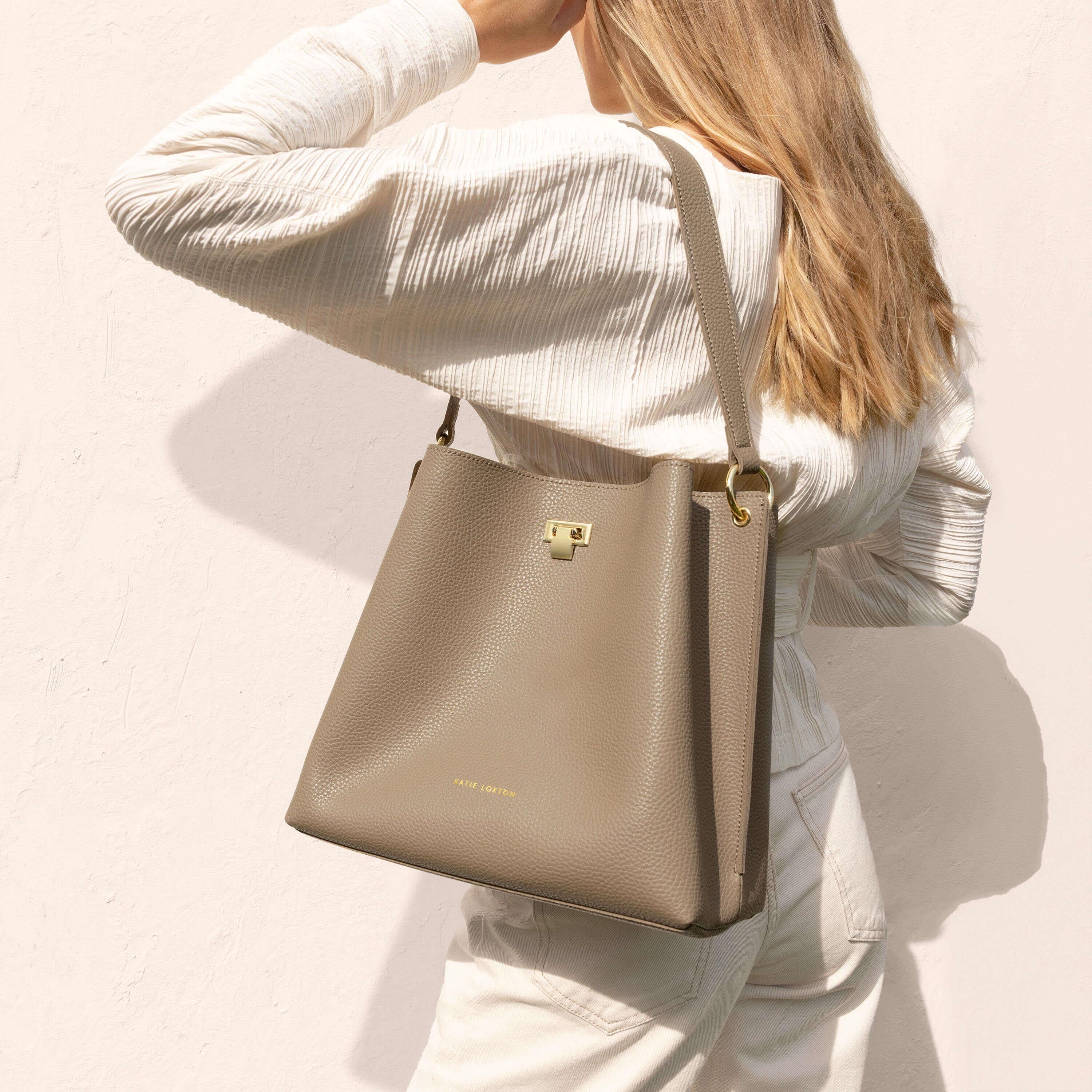 Reese Shoulder Bag | Taupe | 28 X 29 X 15cm
