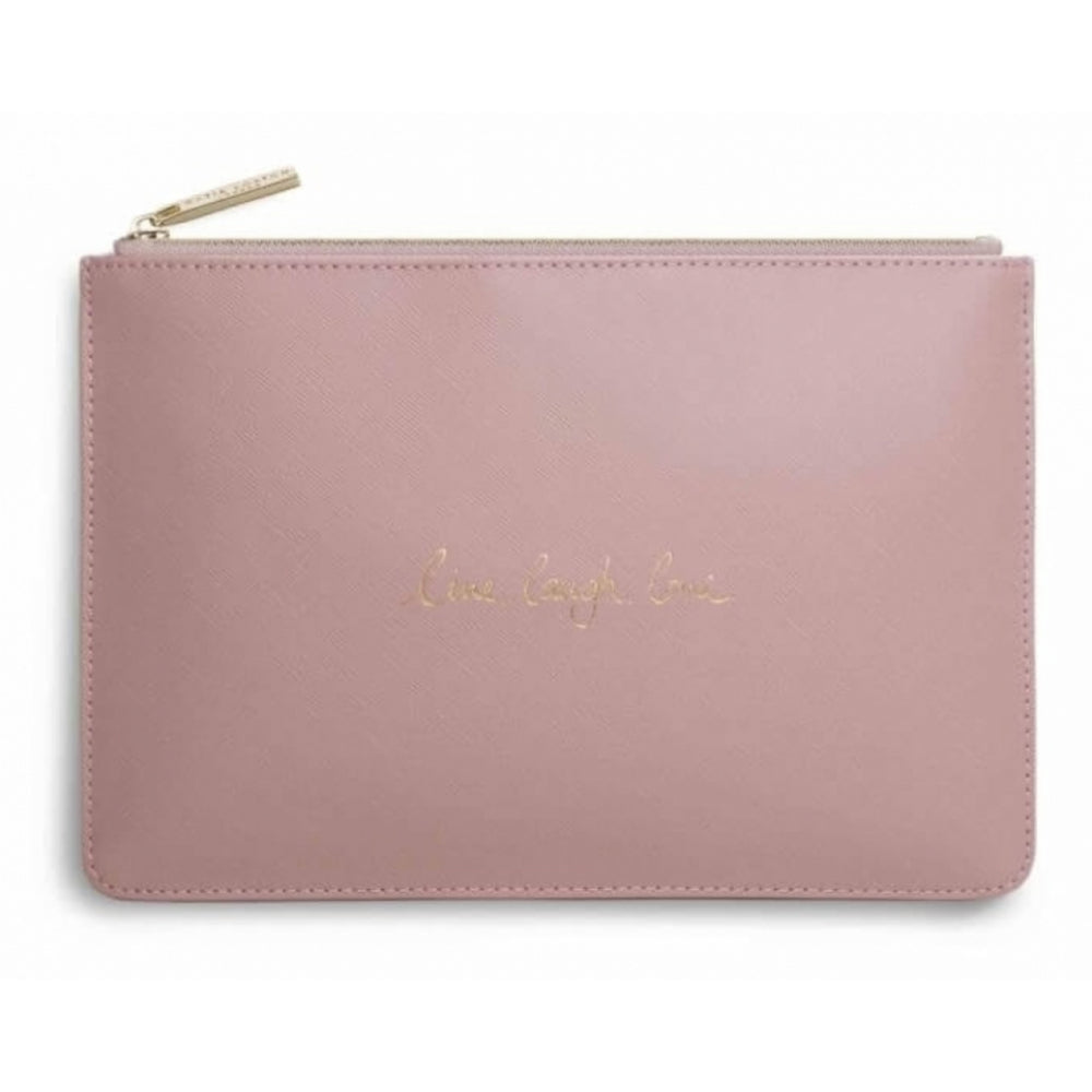 Perfect Pouch - Live Laugh Love - Blush Pink