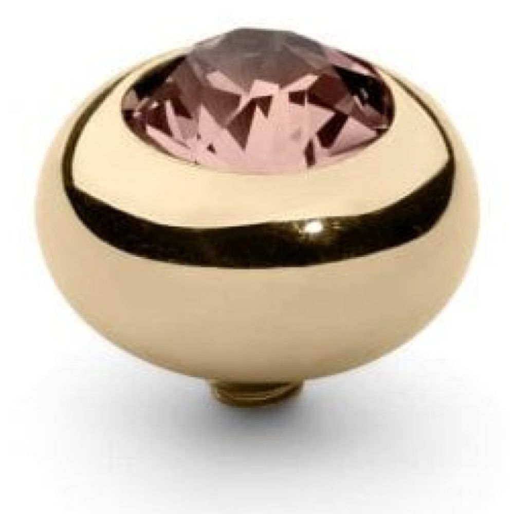 Famosa Gold 10mm Tondo Ring Top Vintage Rose