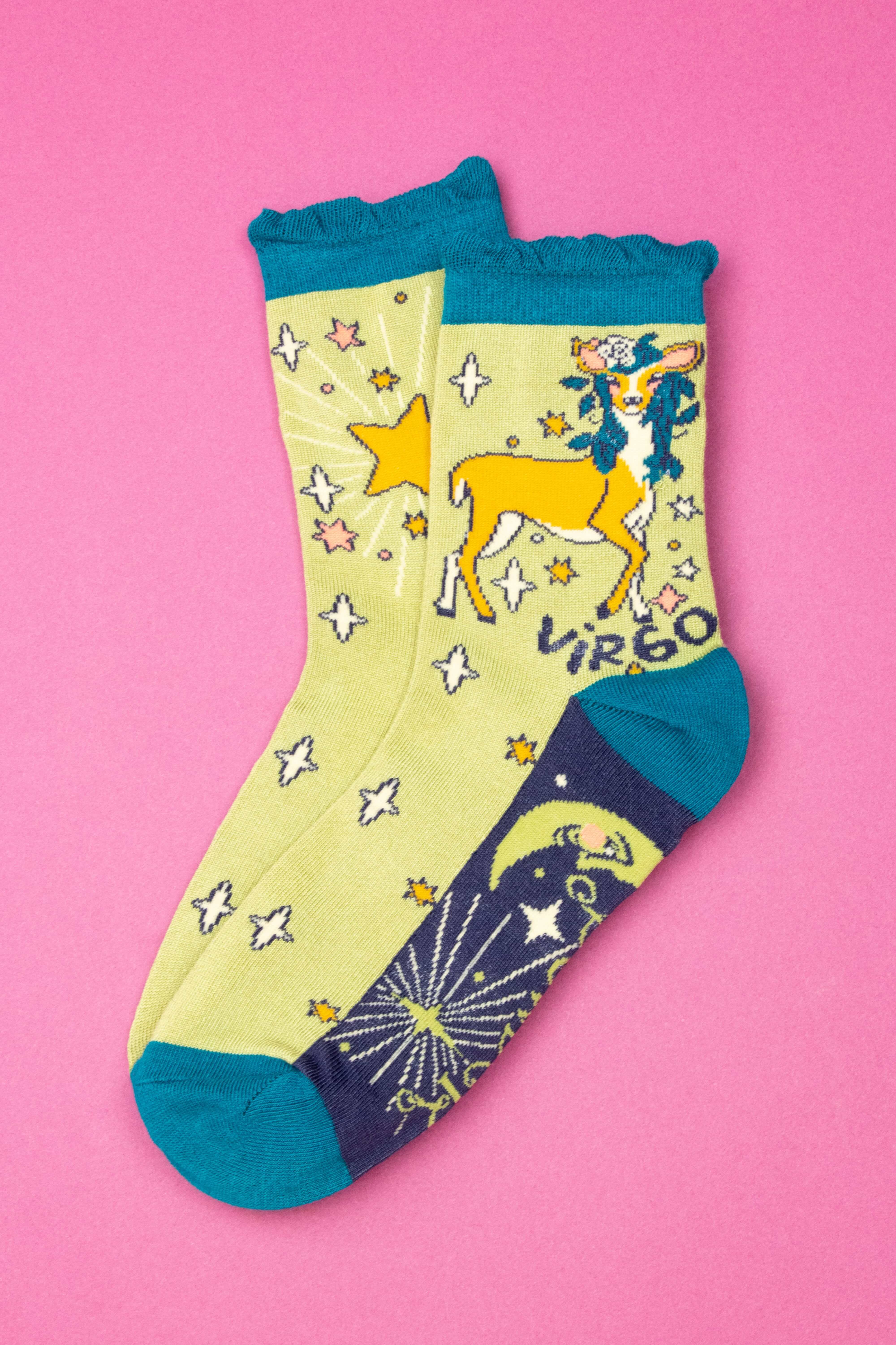 Zodiac Ankle Socks Virgo(23rd Aug - 22nd Sep)