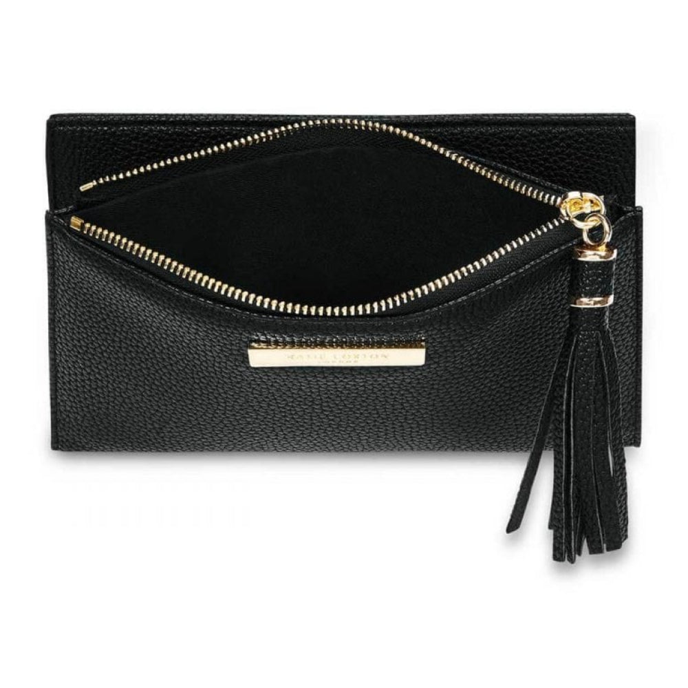 Tassel Fold Out Purse | Black