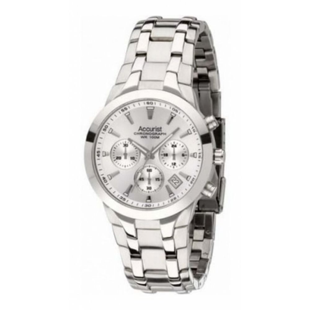 Stainless Steel Bracelet Chronograph Gents Watch