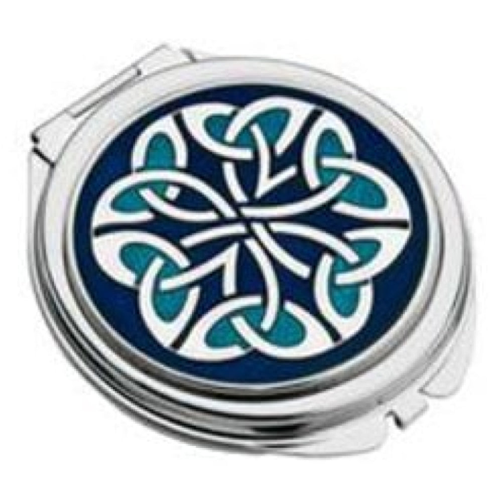 Celtic Blue Trinity Kells Compact Mirror
