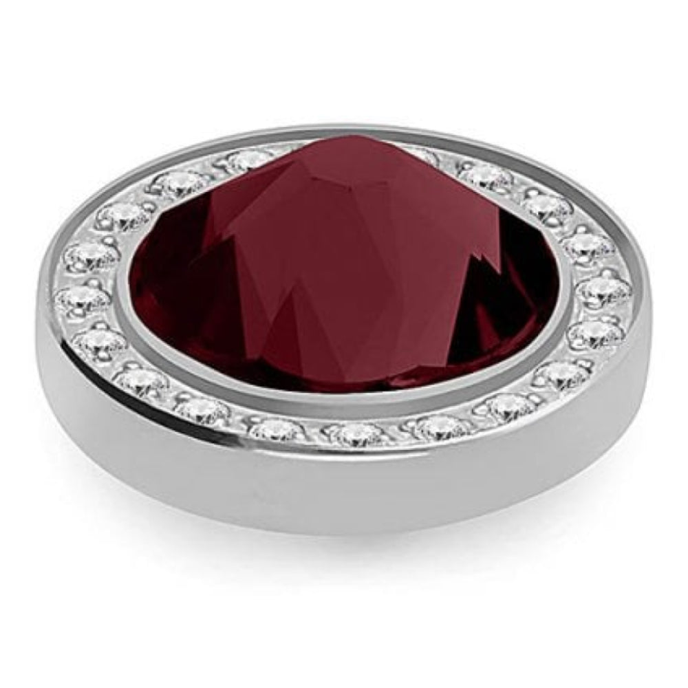 10.5mm Interchangeable Canino Deluxe Burgundy Crystal Top in S/P