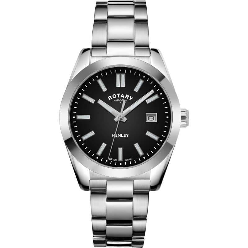 Henley Quartz Sapphire Black Dial Ladies Watch