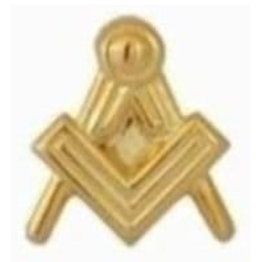 Gold Plated Masonic Symbol Tie Tac