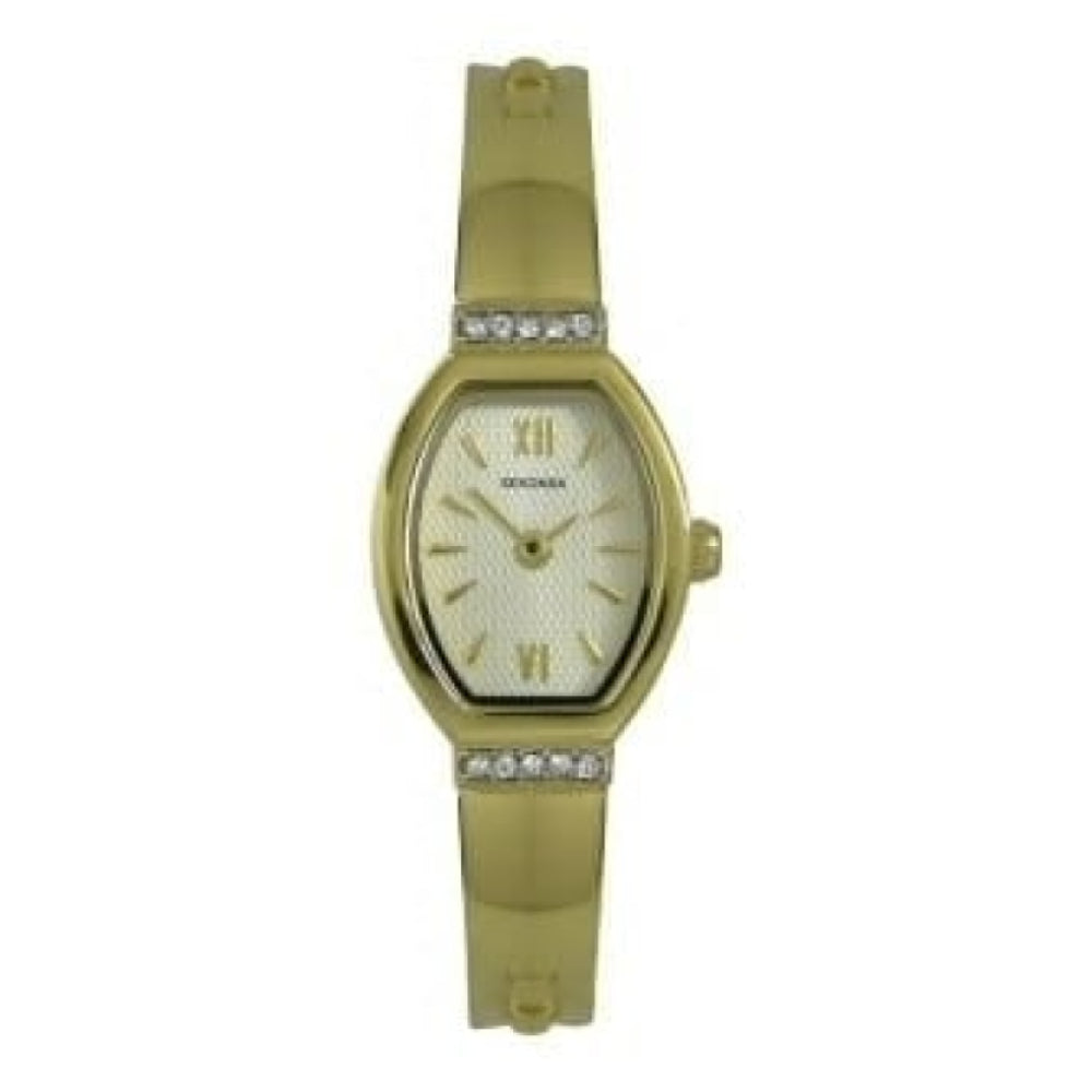 Ladies Gold-plated Stainless Steel Quartz Bracelet Watch