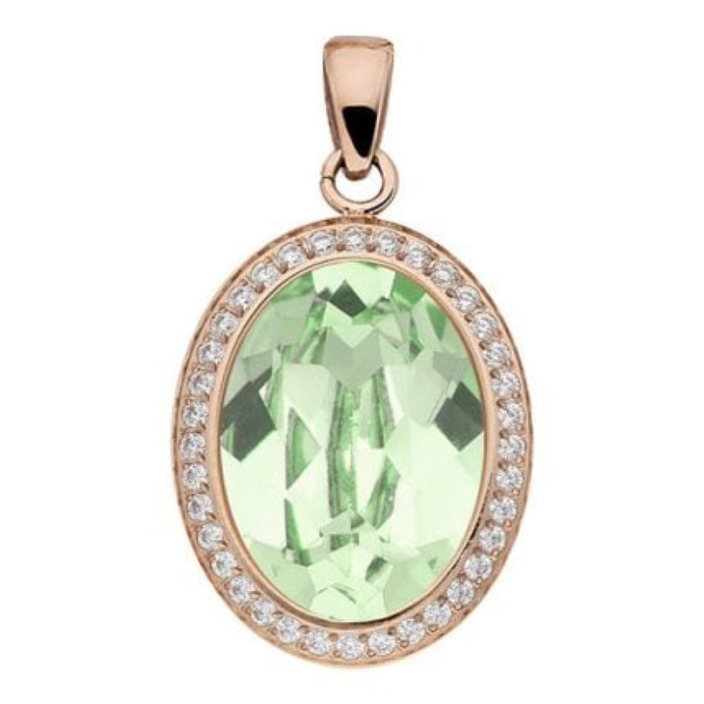 Pendant Tivola Deluxe Chrysolite Crystal Big Rose Gold