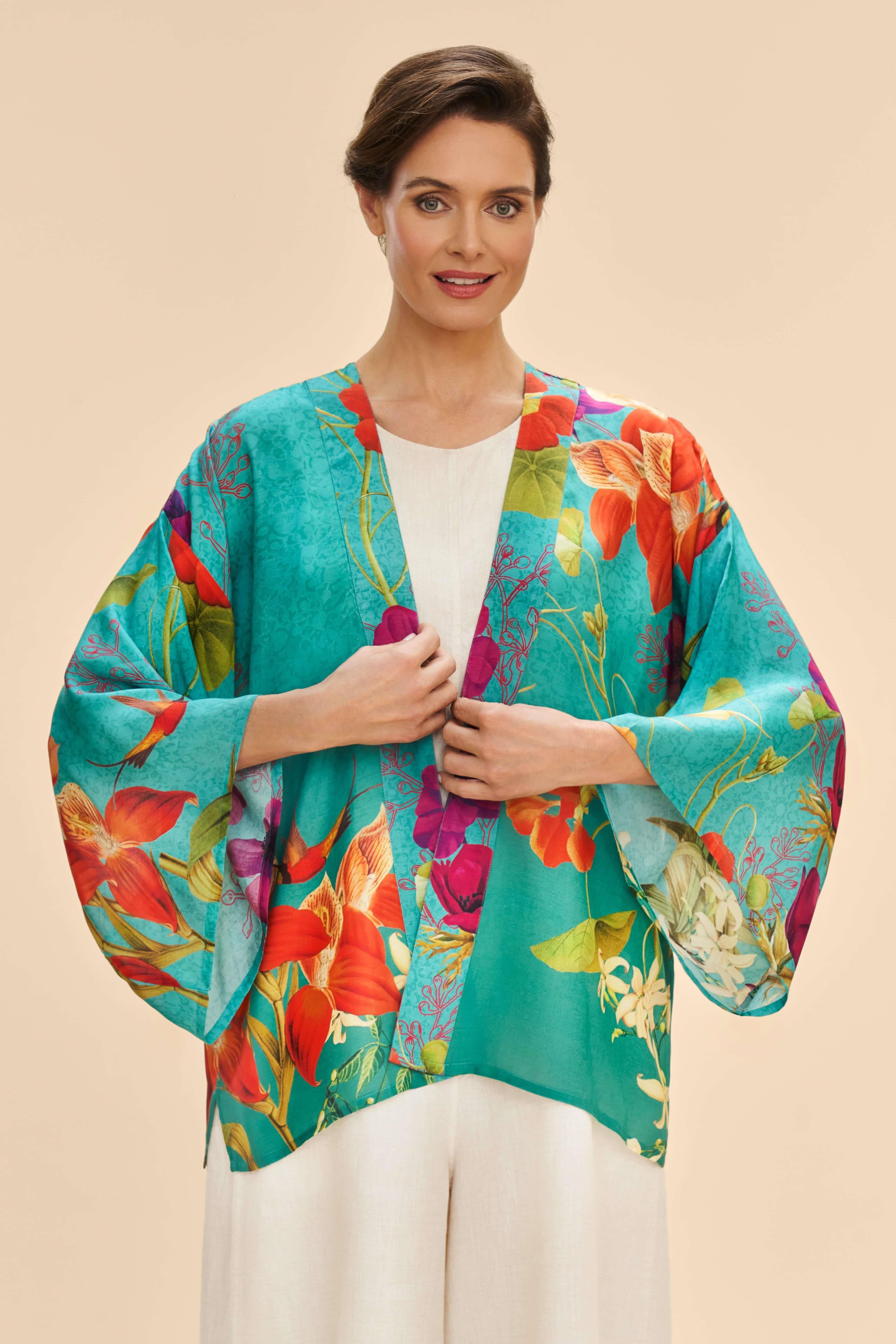 Hummingbird at Dusk Kimono Jacket