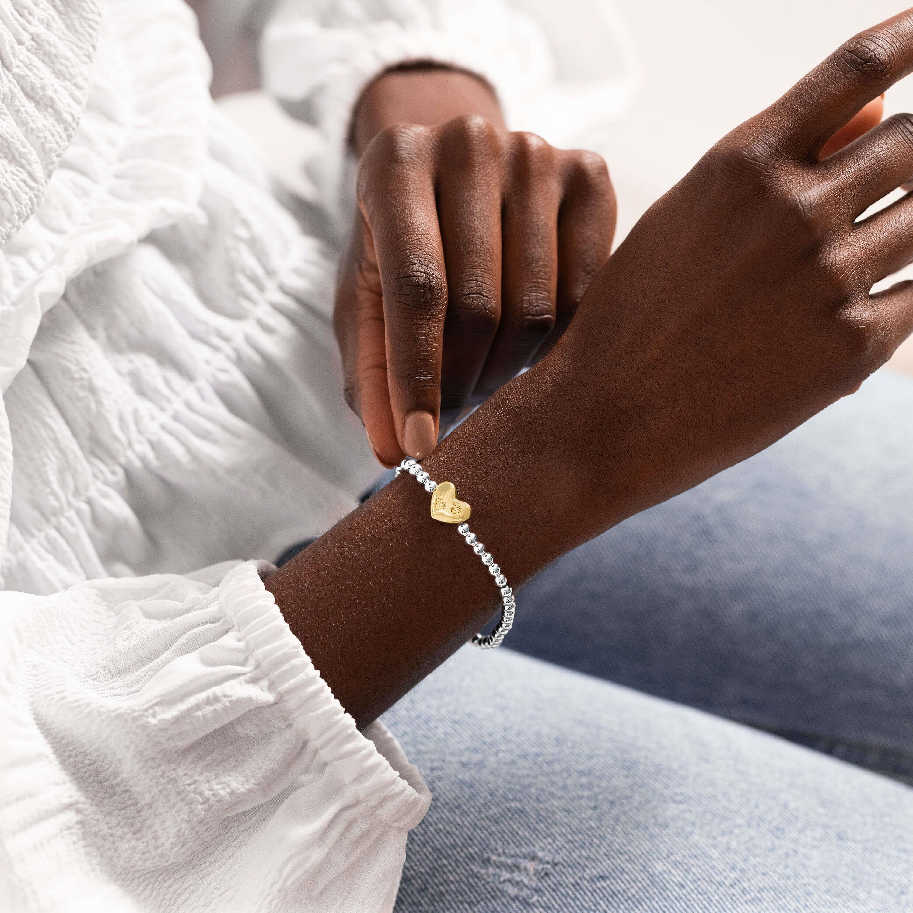 Beautifully Boxed A Littles | Pets Leave Pawprints On Our Hearts | Silver | Bracelet | 17.5cm Stretch