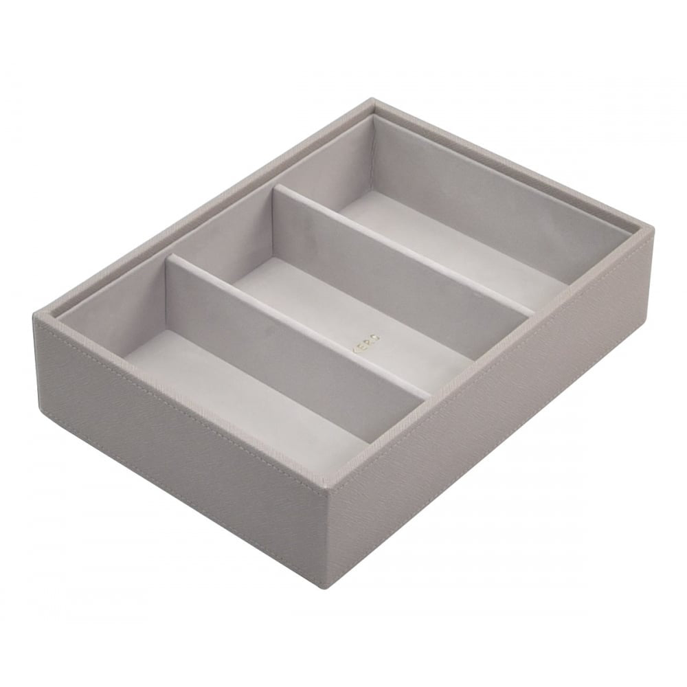 Taupe & Grey Deep 3 Section Classic Stacker