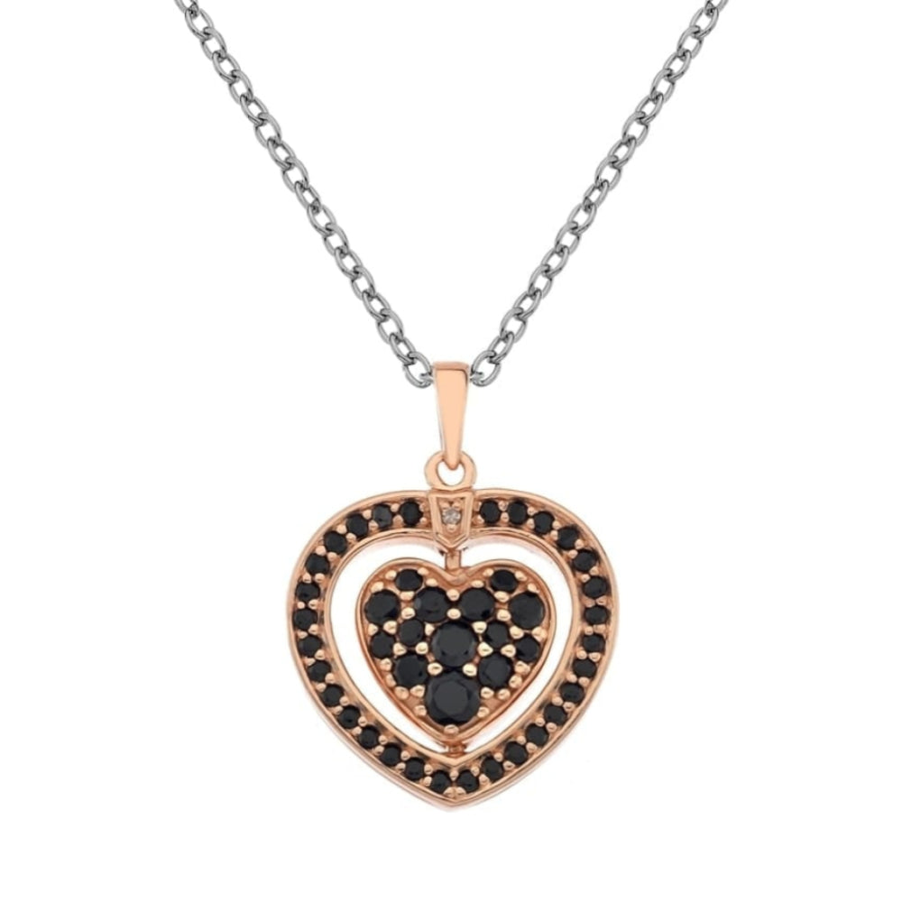 Turning Heart Rose Gold Plated Pendant
