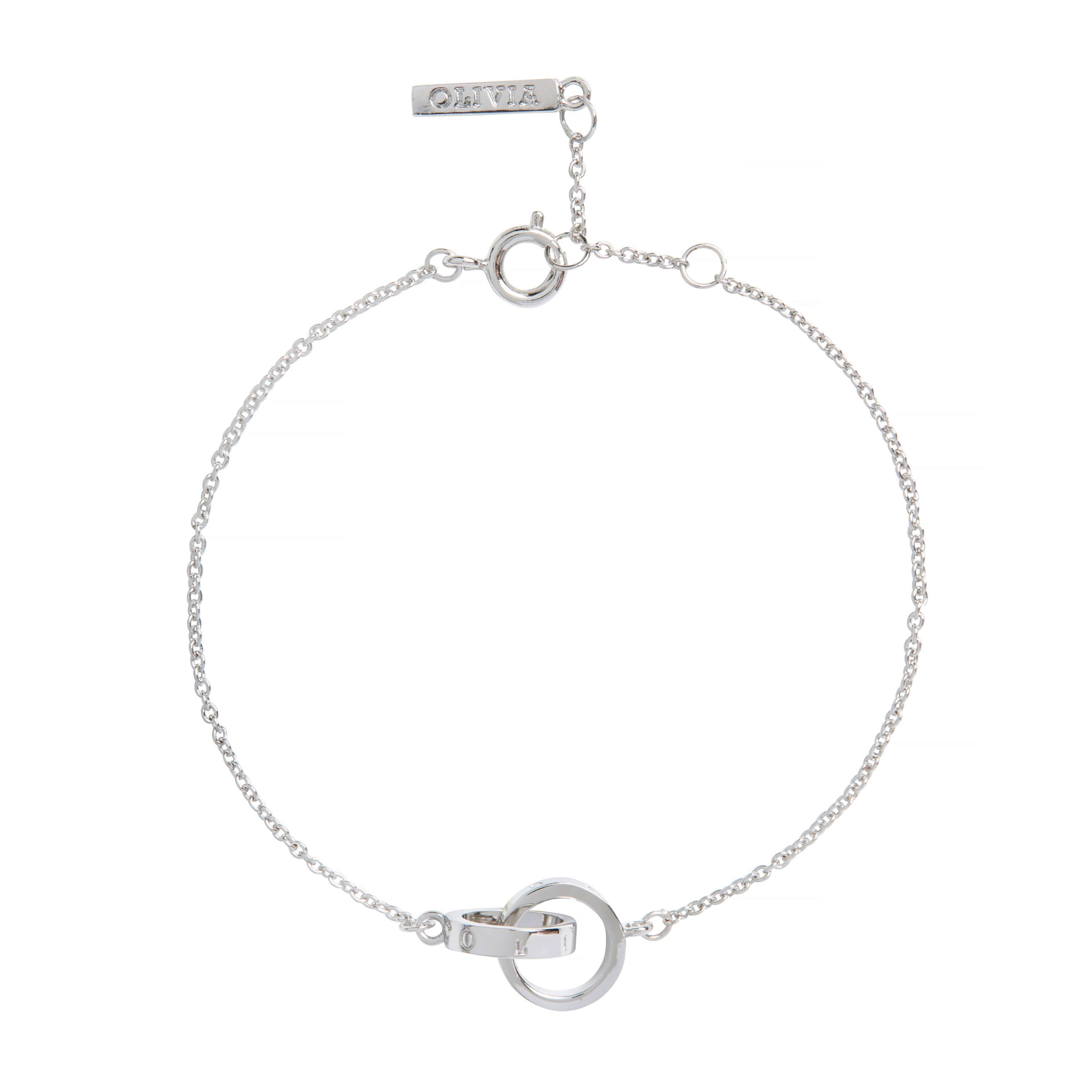 The Classics Rhodium Plated Interlink Chain Bracelets