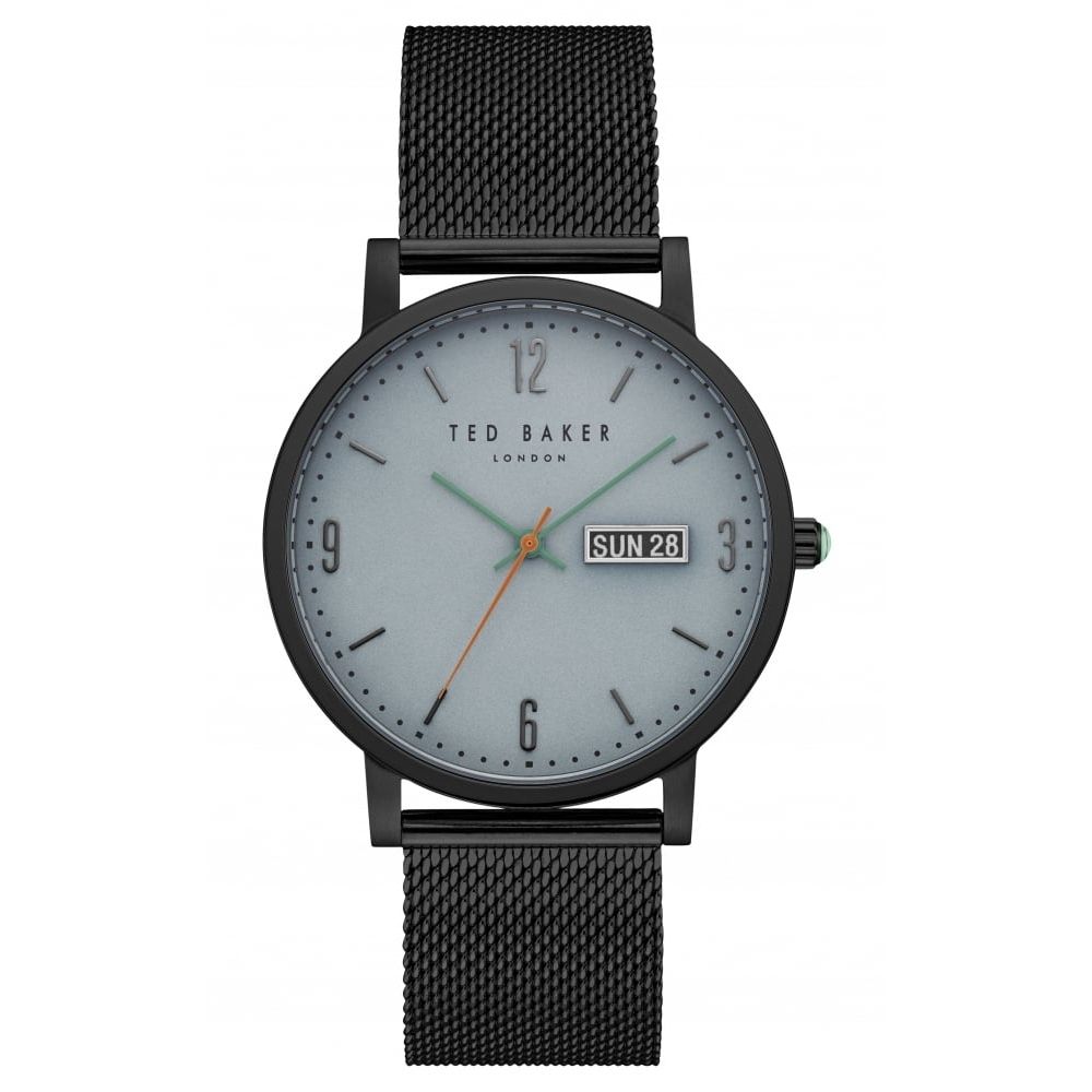 Ted Baker Mens IP Stainless Steel Case Grey Dial With Stainless