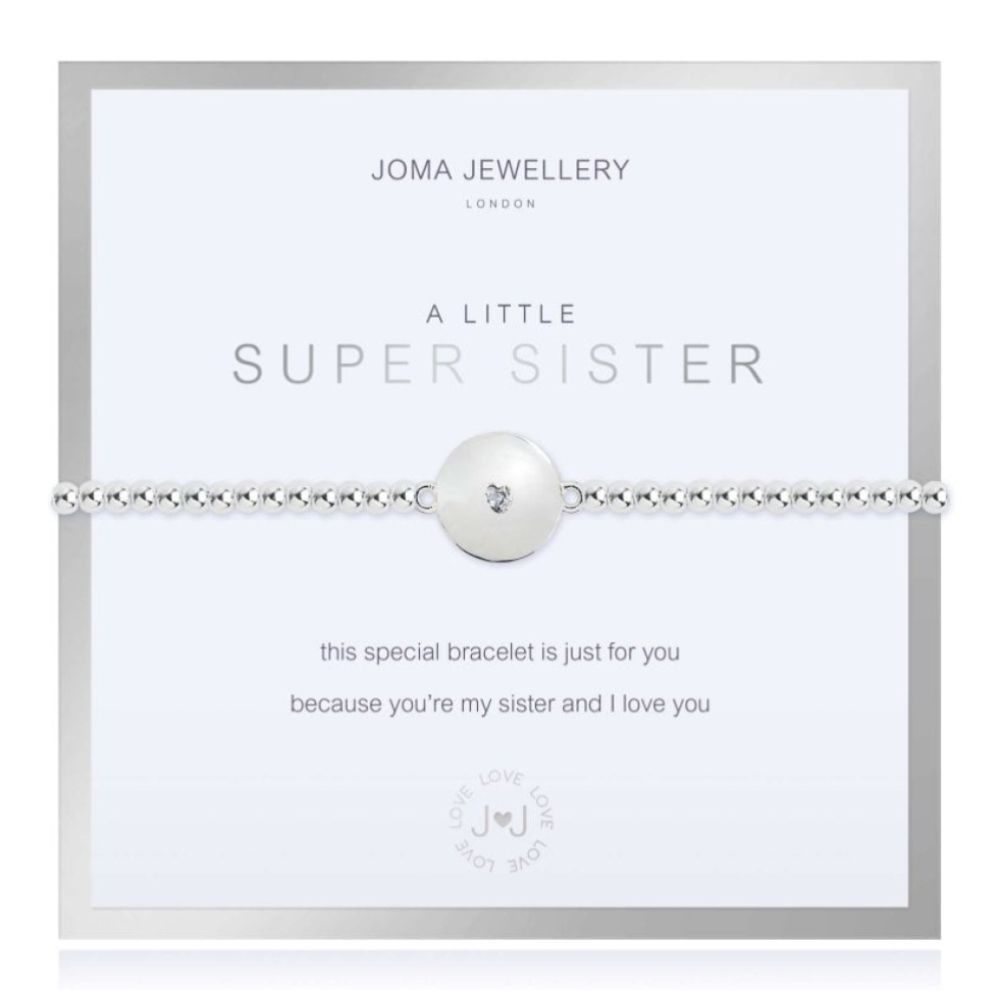 Beautifully Boxed A Littles| Super Sister | Bracelet |17.5cm Stretch